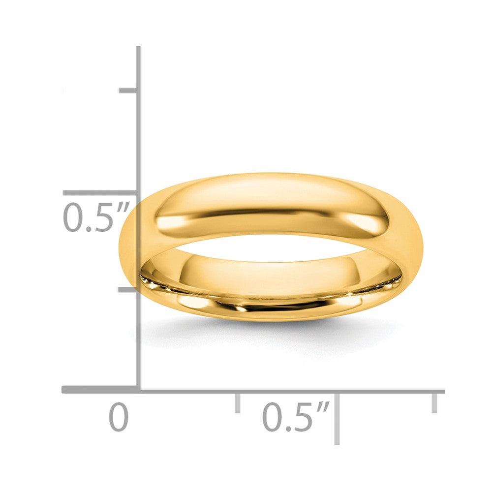 14KY 4.5mm Standard Comfort Fit Band Size 9