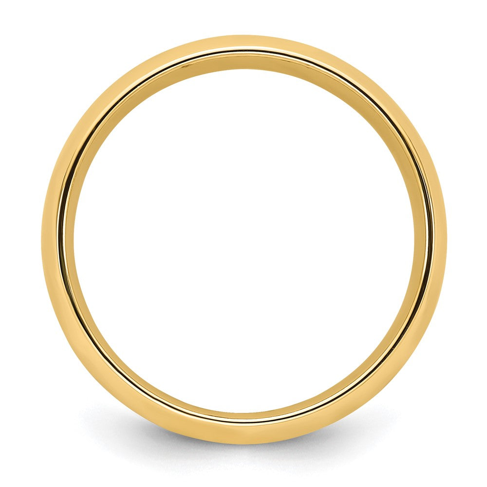 14k Yellow Gold 5mm Standard Weight Comfort Fit Wedding Band Size 10