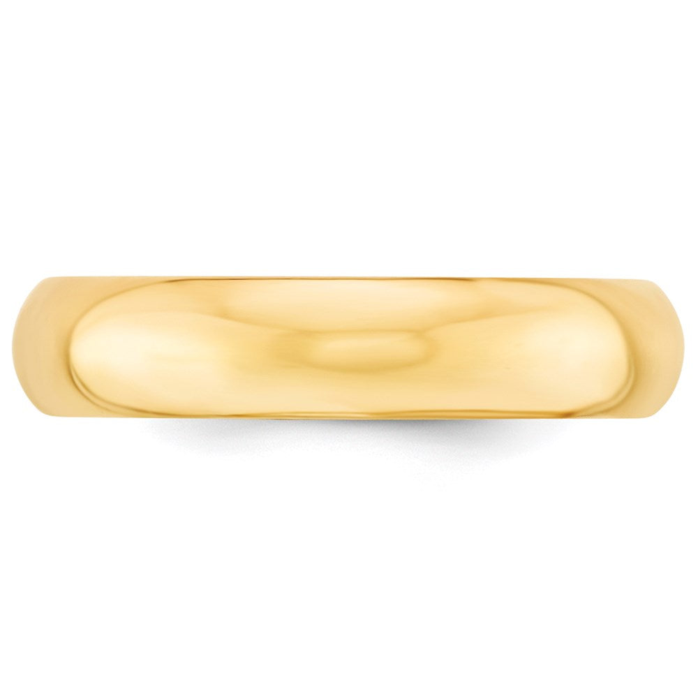 14k Yellow Gold 5mm Standard Weight Comfort Fit Wedding Band Size 10