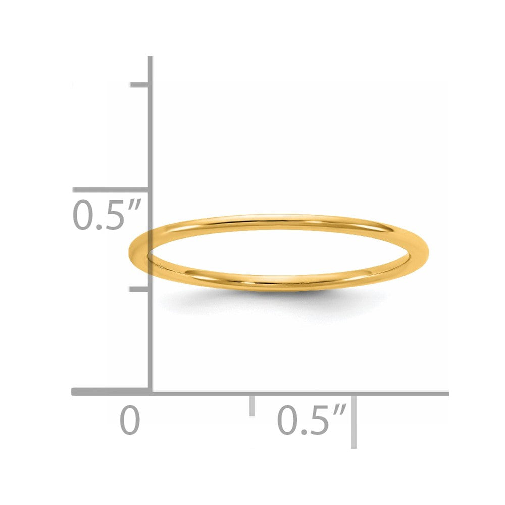 14KY 1mm LTW Comfort Fit Band Size 9