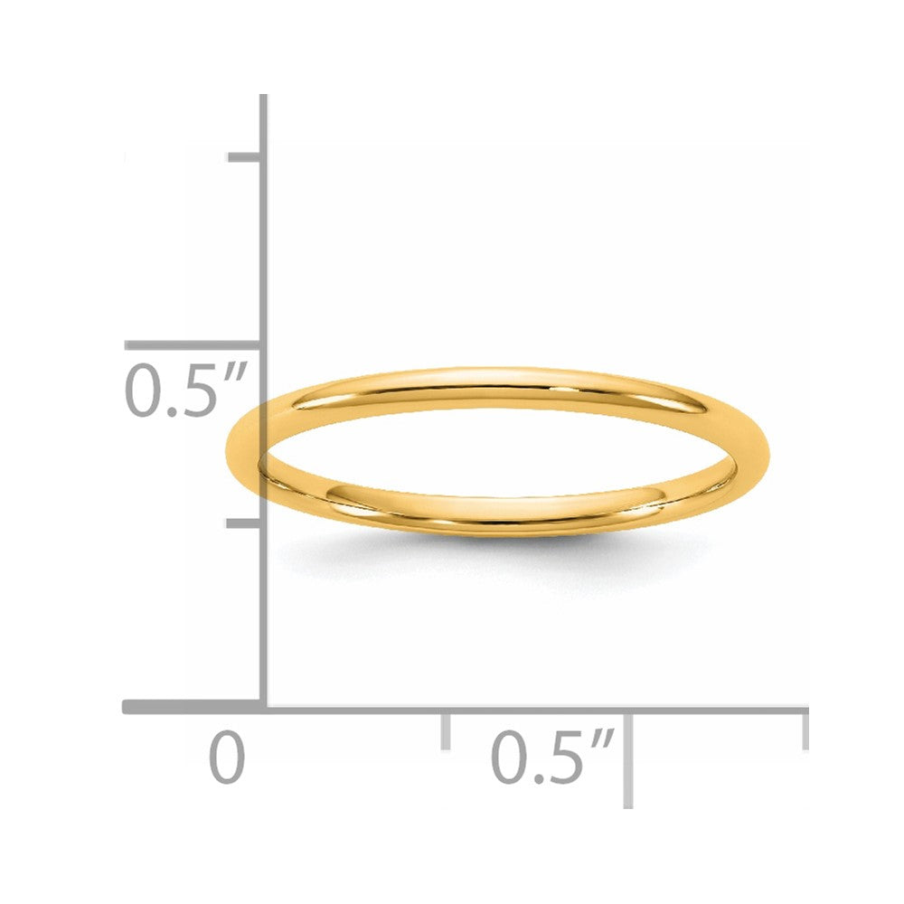 14KY 1.5mm LTW Comfort Fit Band Size 10
