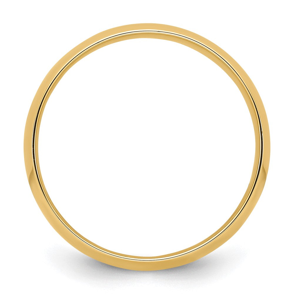 14k Yellow Gold 7mm Lightweight Comfort Fit Wedding Band Size 12.5