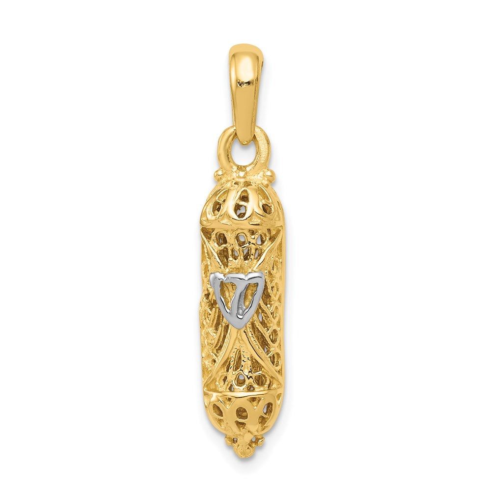 Solid;Casted;Polished;3-D;14K Two-tone