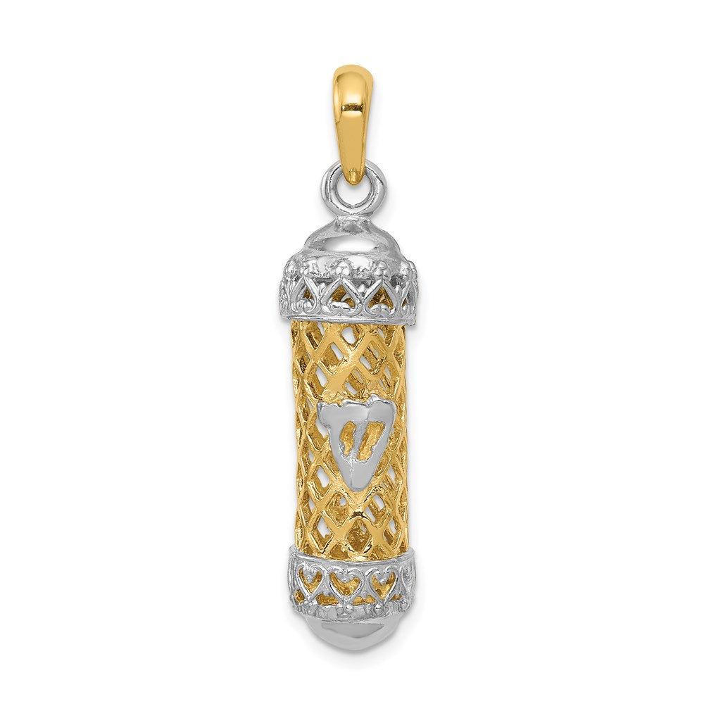 Solid;Casted;Polished;3-D;14K Two-tone