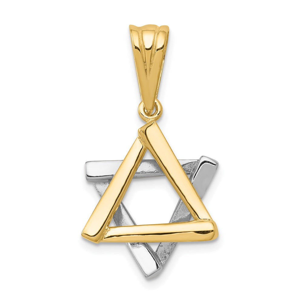 Solid;Casted;Polished;14K Two-tone