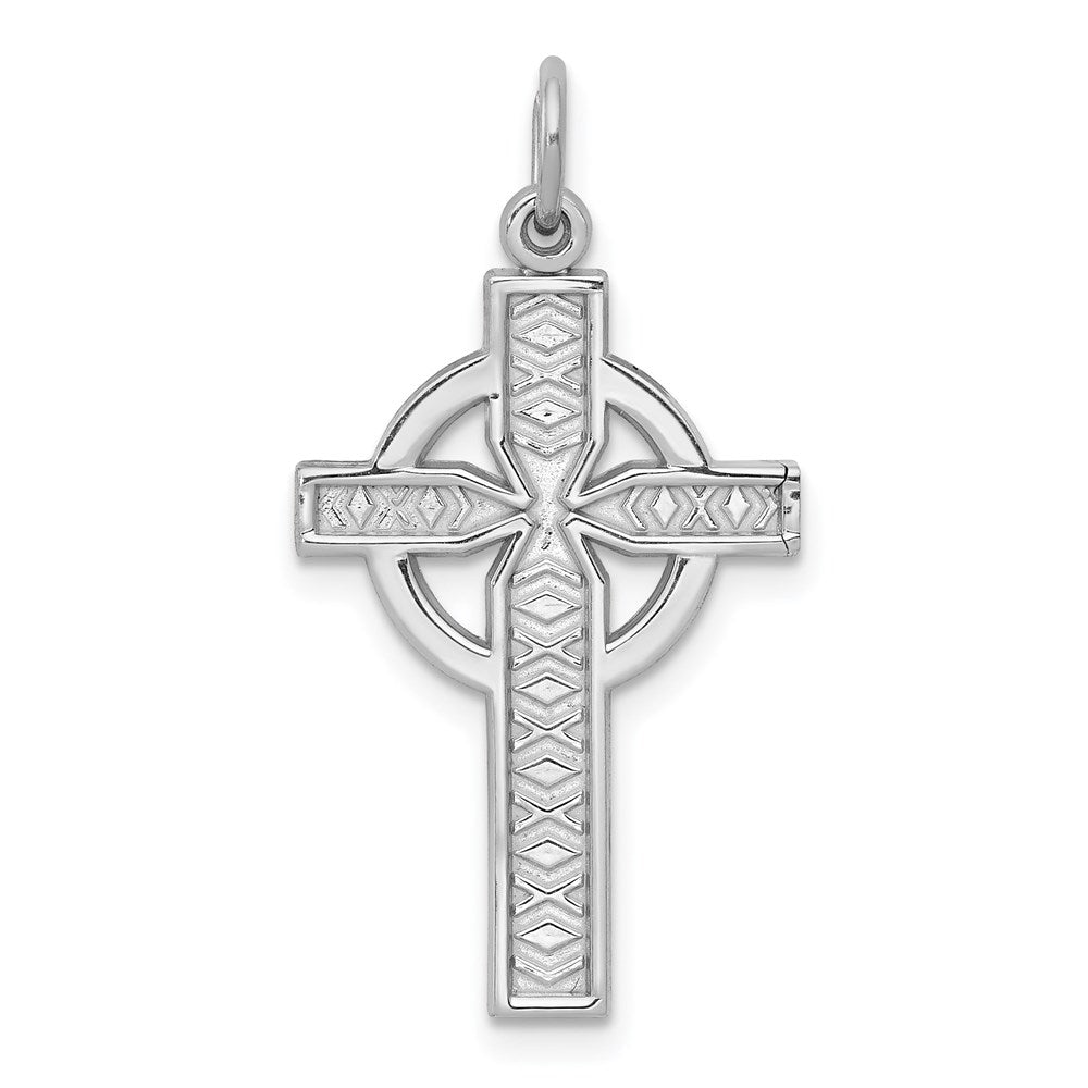 Solid;Casted;Polished;14K White gold
