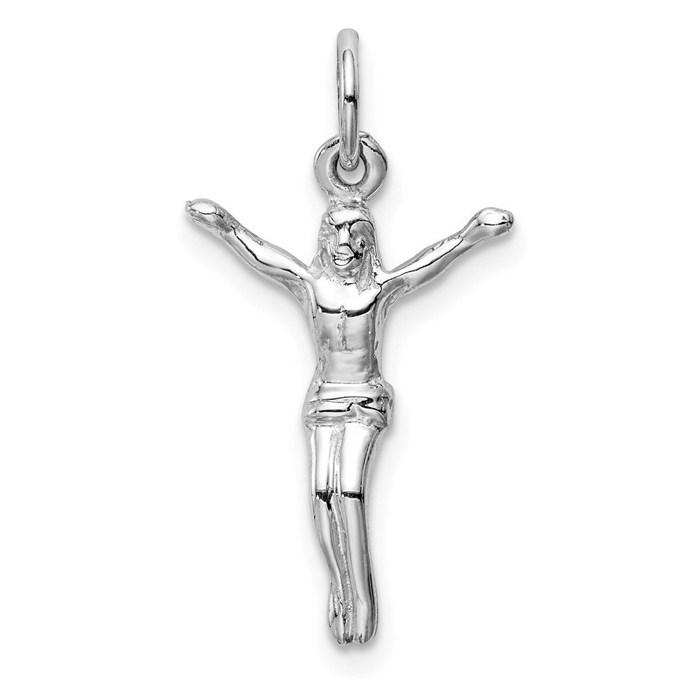 Solid;Casted;Polished;14K White gold