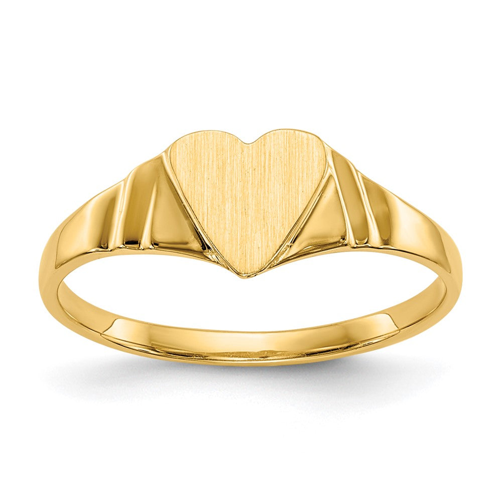 Casted;14k Yellow gold;Engravable;In-house sizing;Avail. in 10k yellow gold;Avail. in 18k yellow gold;Avail. in 14k white gold;Avail. in 18k white gold;Polished & satin