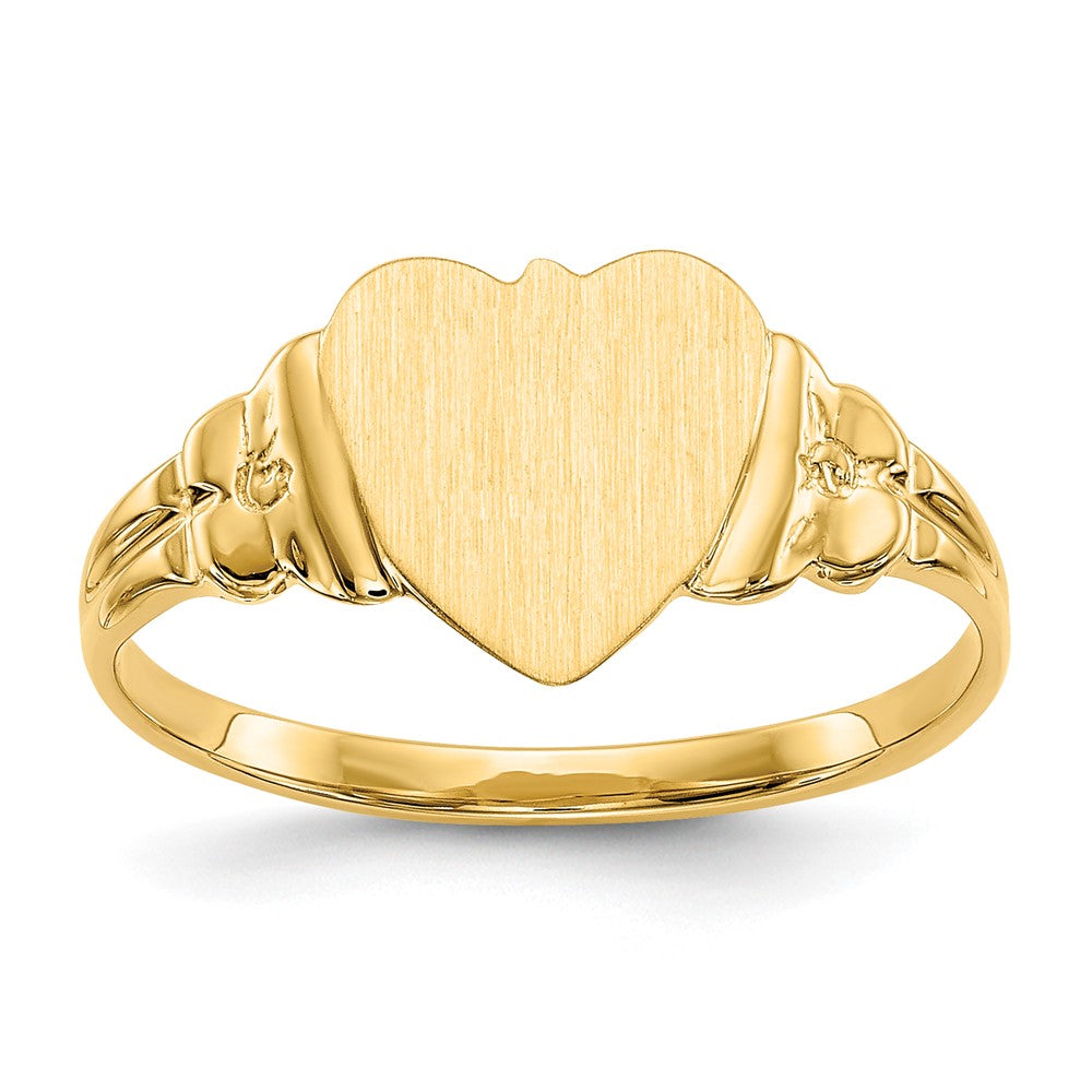 Solid;Casted;Polished;Satin;14k Yellow gold;Engravable;In-house sizing;Avail. in 10k yellow gold;Avail. in 18k yellow gold;Avail. in 14k white gold;Avail. in 18k white gold;Solid Back