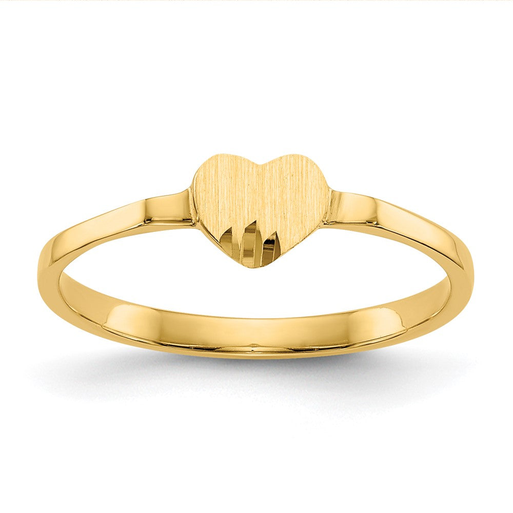 Casted;14k Yellow gold;Engravable;In-house sizing;Avail. in 10k yellow gold;Avail. in 18k yellow gold;Avail. in 14k white gold;Avail. in 18k white gold;Polished & satin