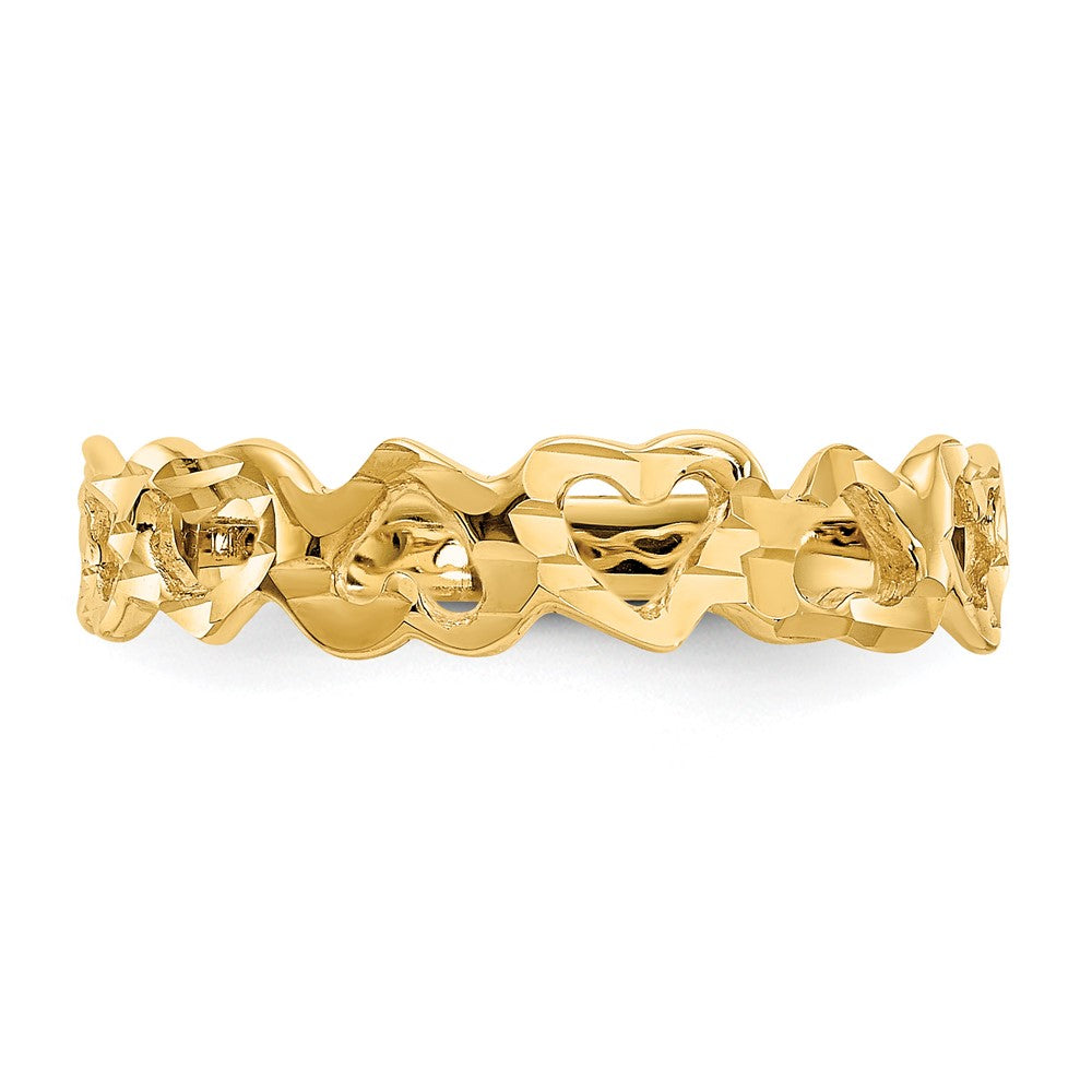 14k Heart Ring