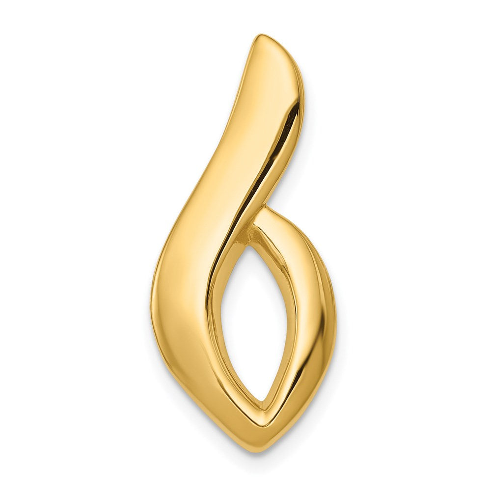 Solid;Casted;Polished;14k Yellow gold;Avail. in 18k yellow gold;Avail. in 14k white gold;Avail. in platinum;Avail. in 18k white gold;Hidden bail;Fits up to 6mm regular;Fits up to 8mm fancy
