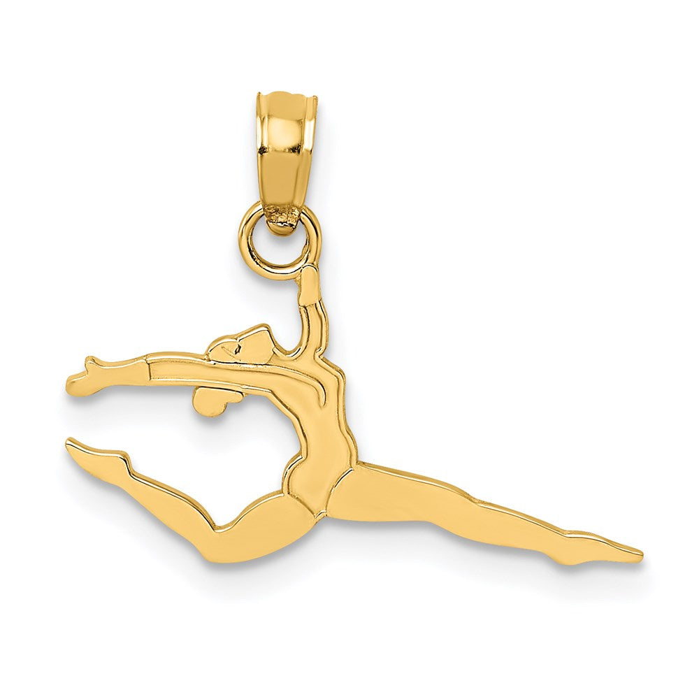 Solid;Polished;14k Yellow gold;Stamped;Textured back