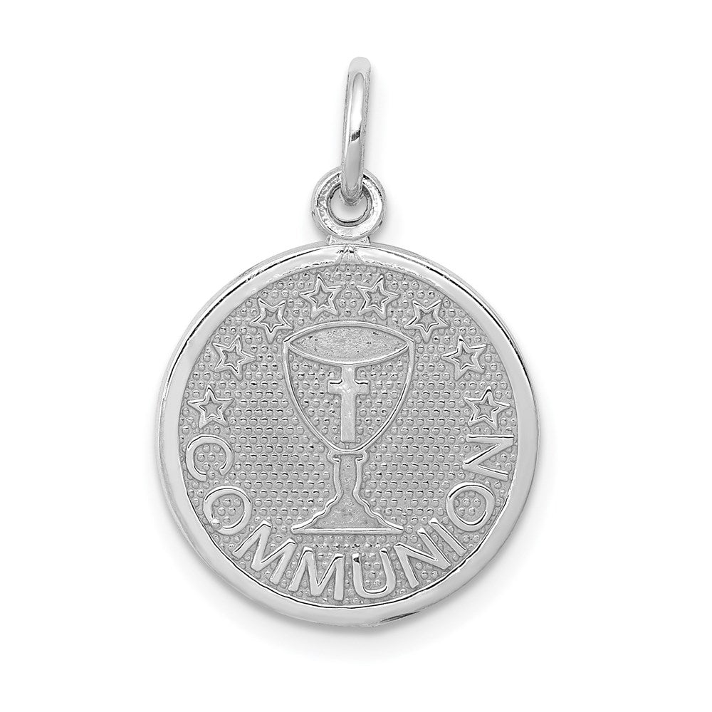 Solid;Polished;Die struck;14K White gold;Not engraveable;Textured;Textured back