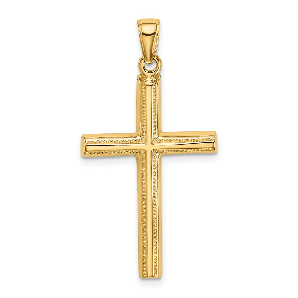 Solid;Casted;Polished;14k Yellow gold;Open back