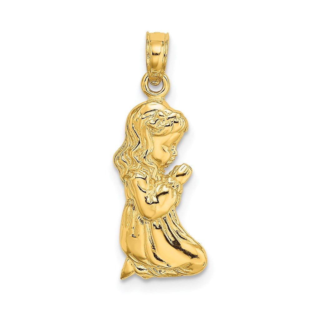 Solid;Casted;Polished;14k Yellow gold;Open back