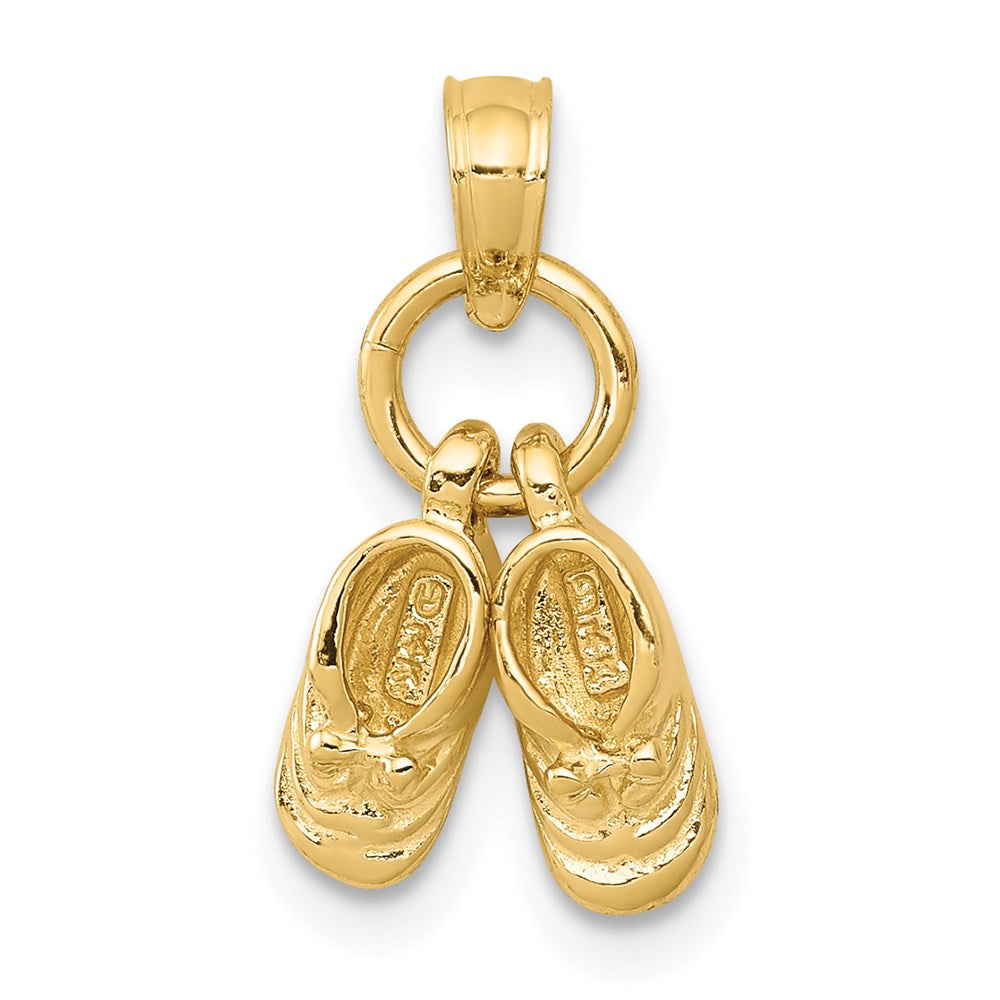 Casted;Polished;3-D;14k Yellow gold;Snap
