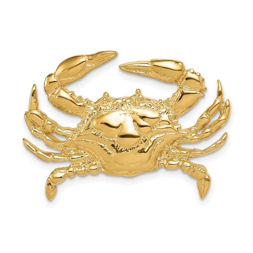 Solid;Casted;Polished;14k Yellow gold;Hidden bail;Fits up to 6mm regular;Fits up to 8mm fancy