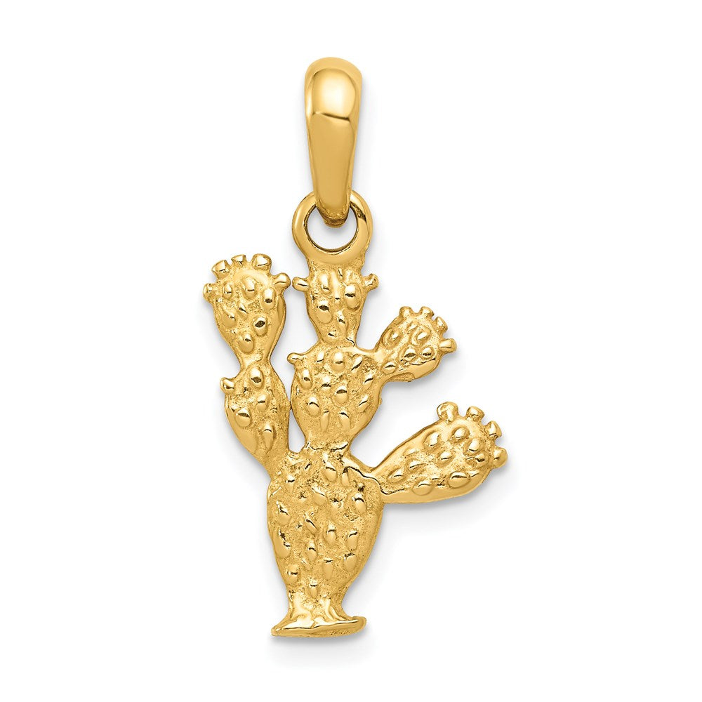 Solid;Polished;3-D;14k Yellow gold;Textured