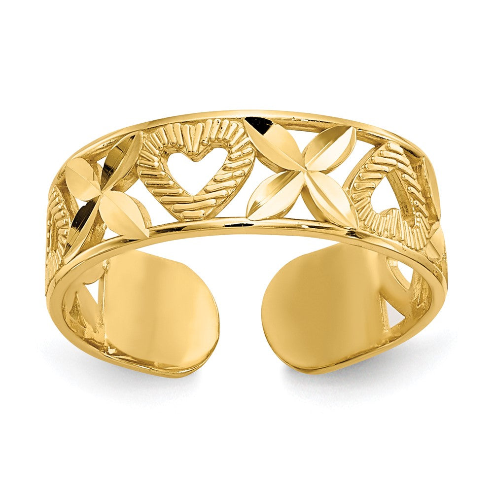 Diamond-cut;Polished;14k Yellow gold