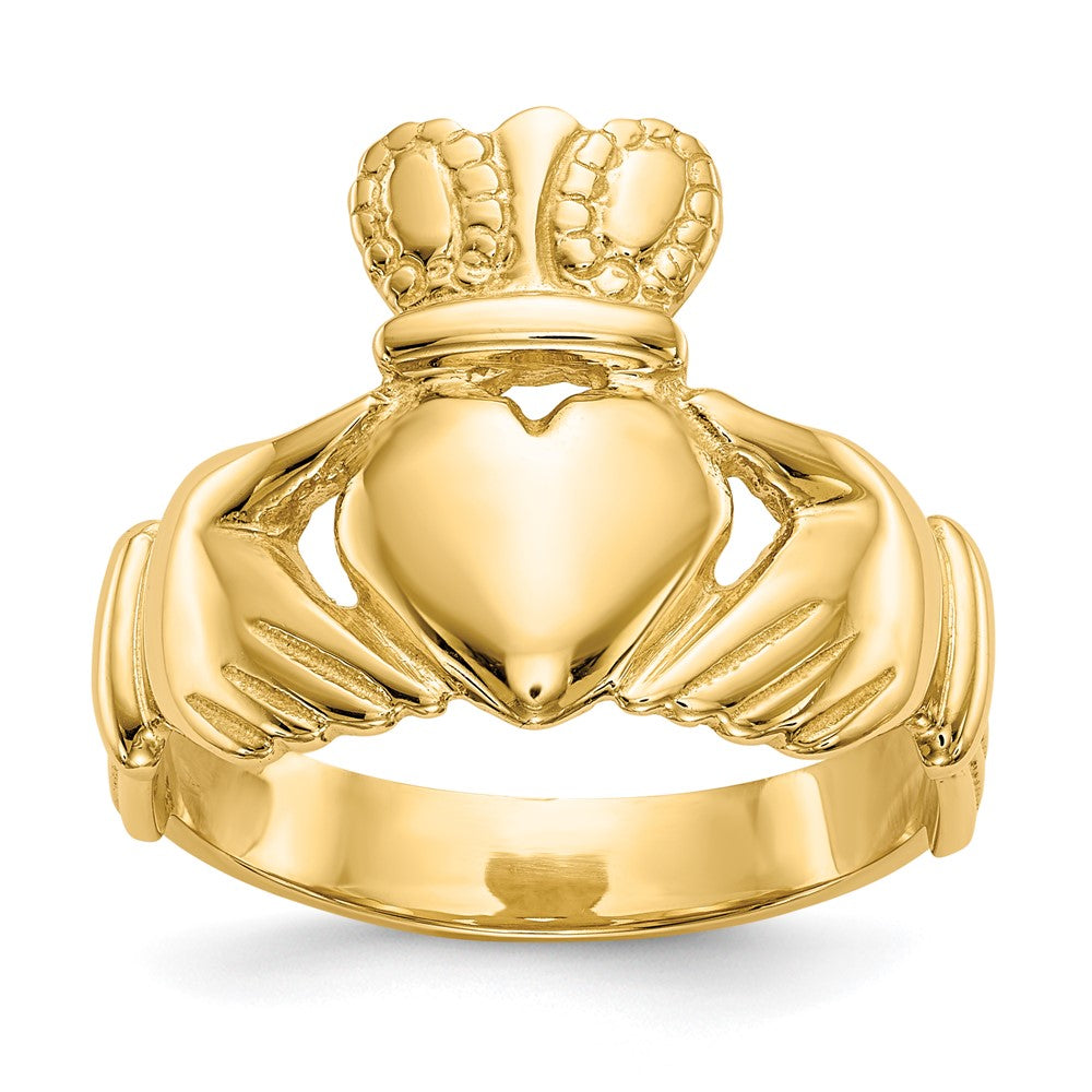 Solid;Casted;Polished;14k Yellow gold