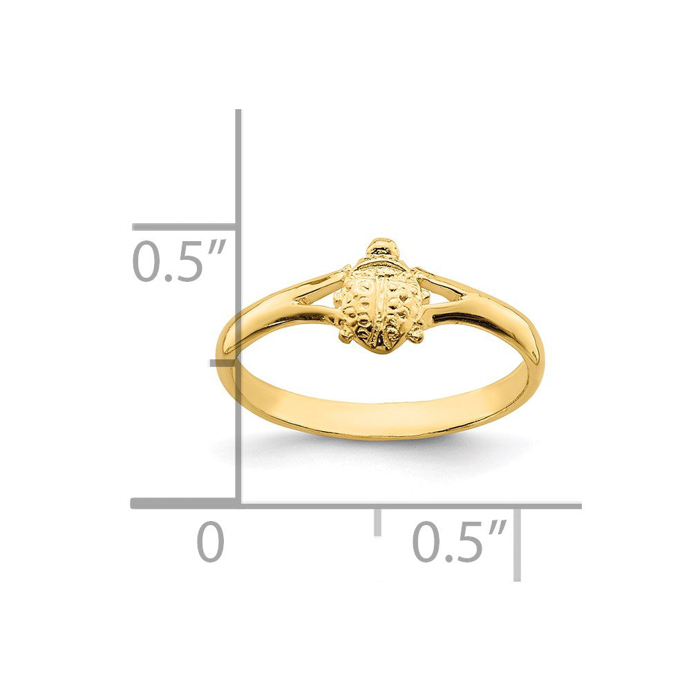 14k Ladybug Baby Ring