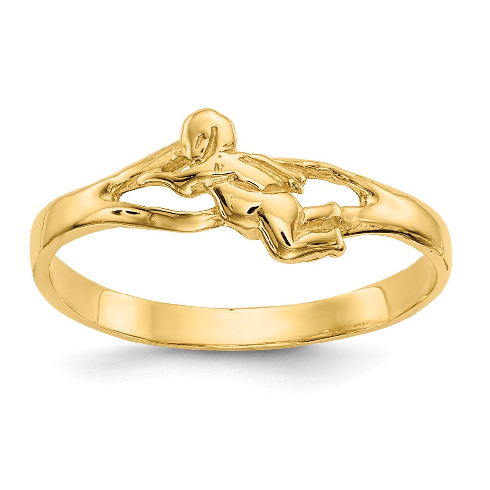 Casted;Polished;14k Yellow gold