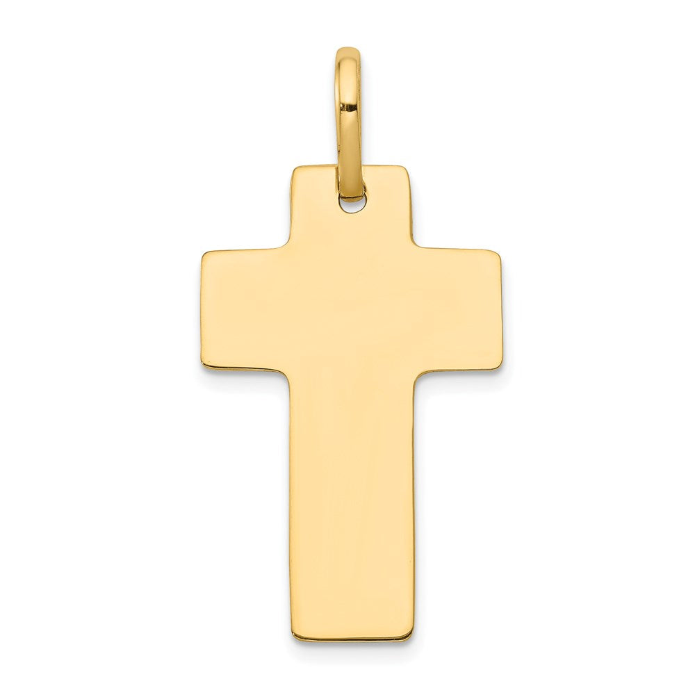 Solid;Polished;14k Yellow gold;Stamped;Engravable