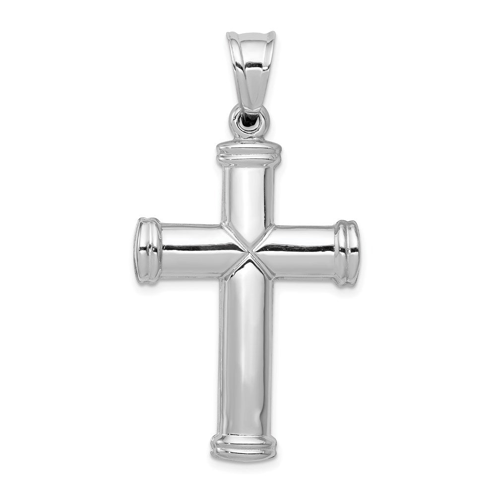 Polished;14K White gold;Hollow;Reversible