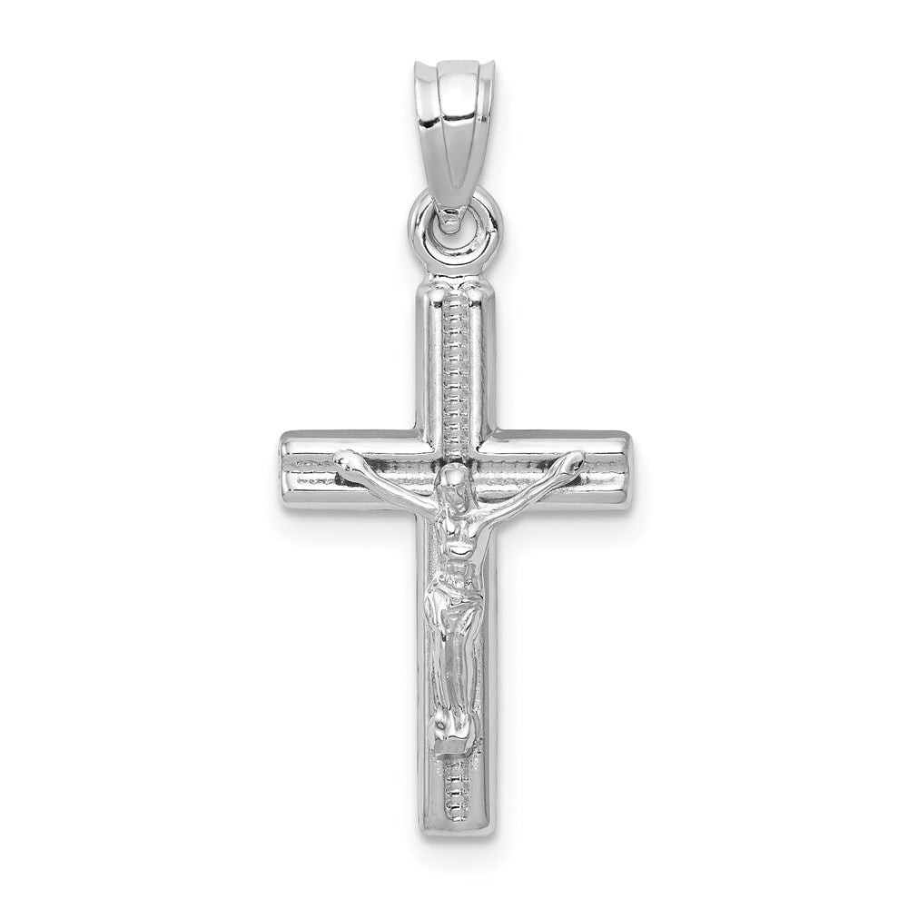 Polished;14K White gold;Hollow