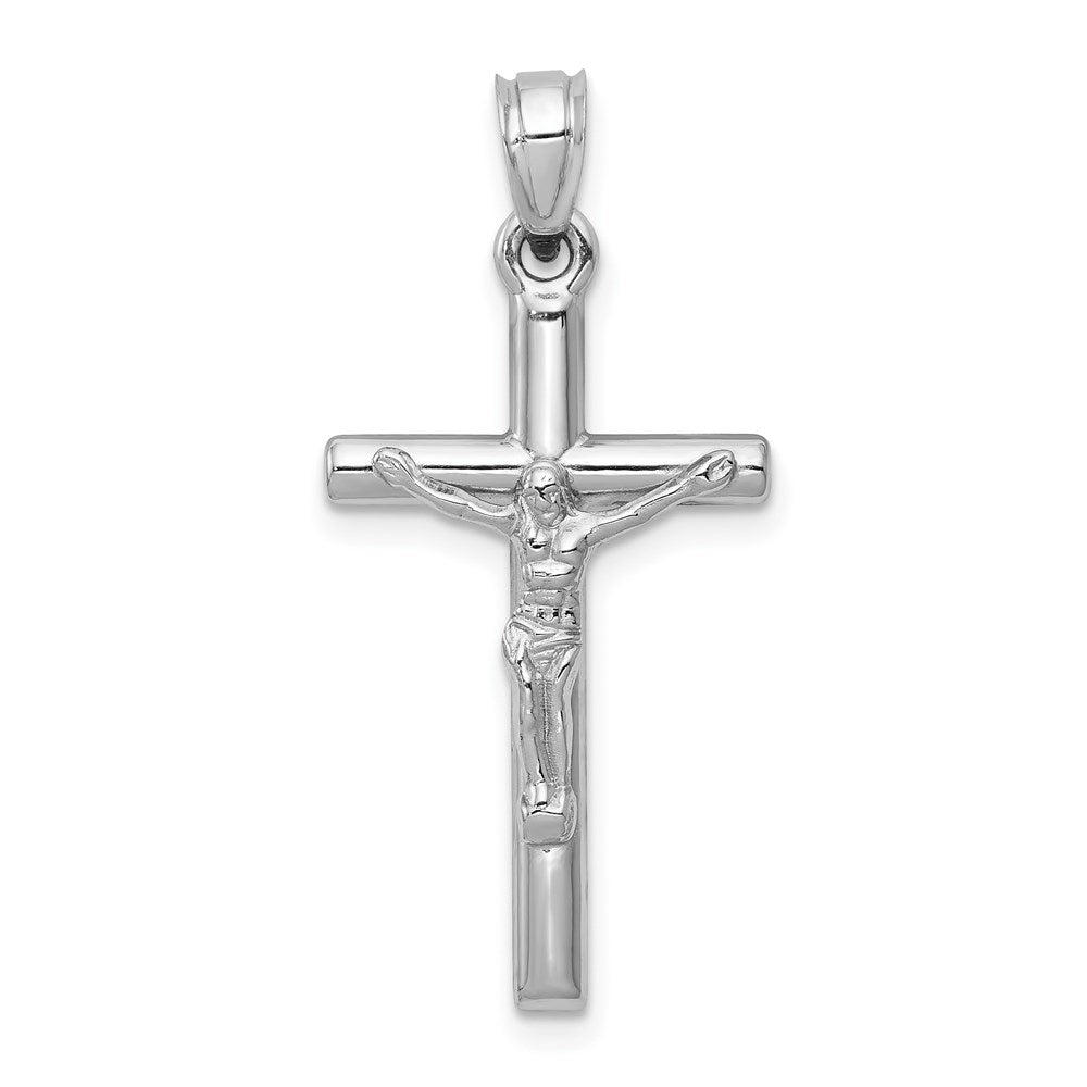 Polished;14K White gold;Hollow