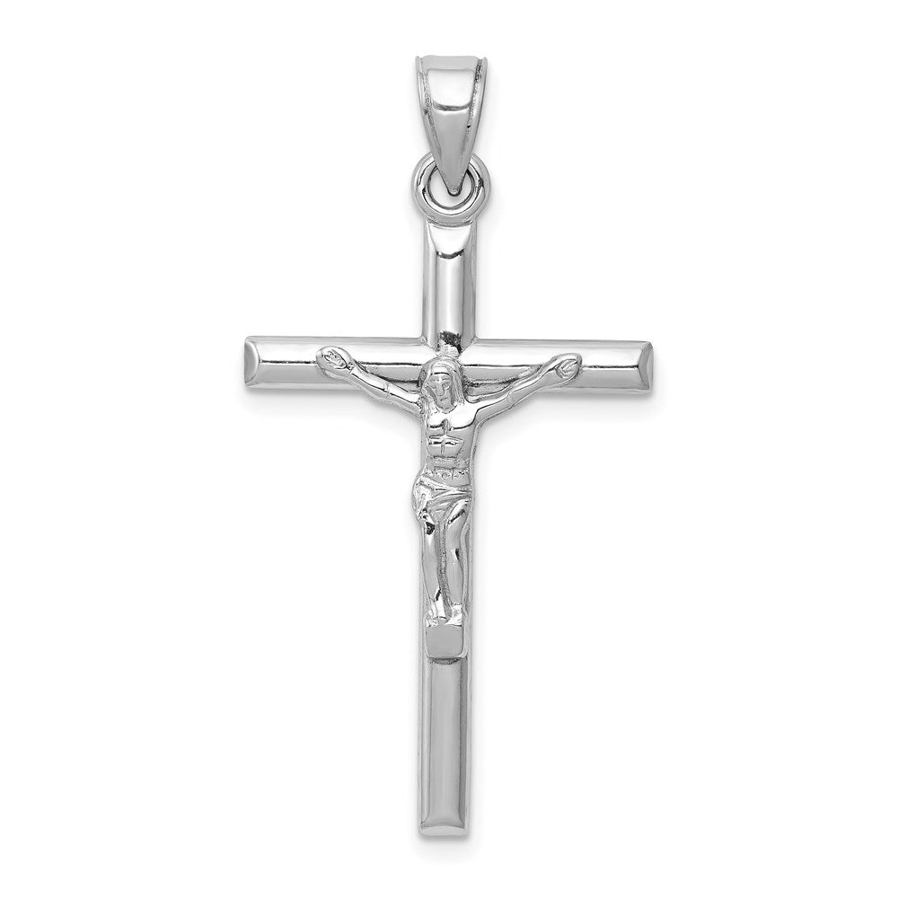 Polished;14K White gold;Hollow