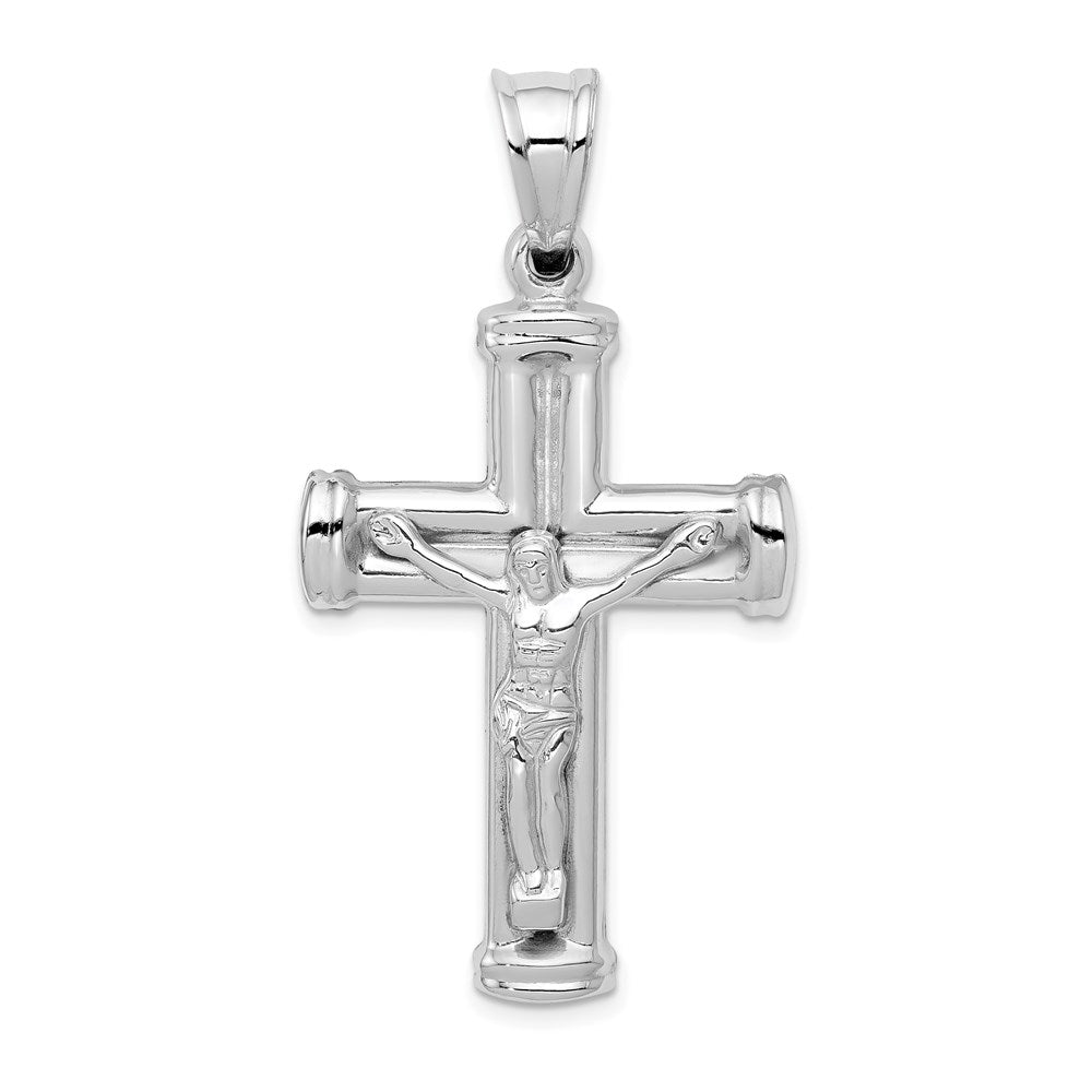 Polished;14K White gold;Hollow;Reversible