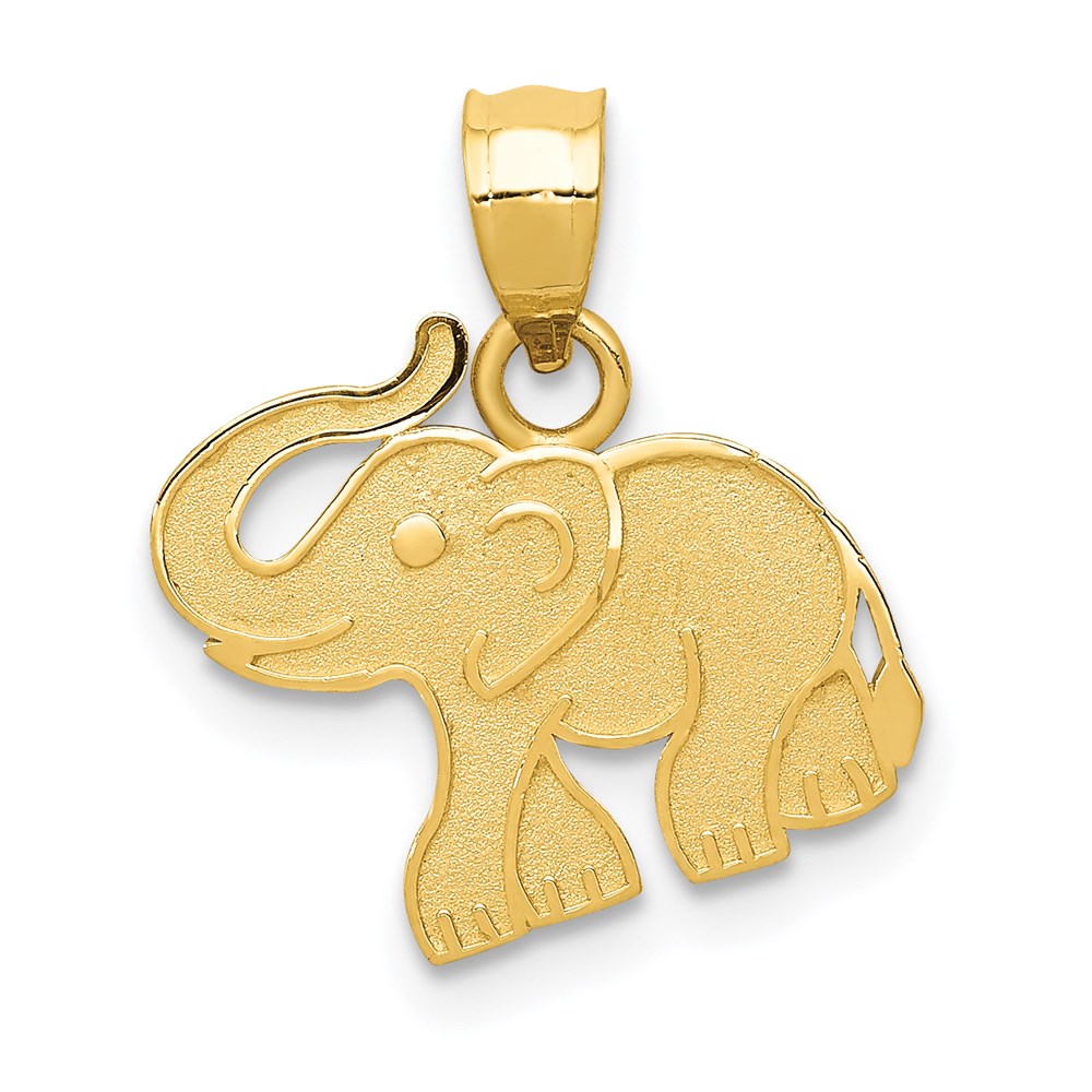 Solid;Satin;14k Yellow gold;Flat back;Textured back