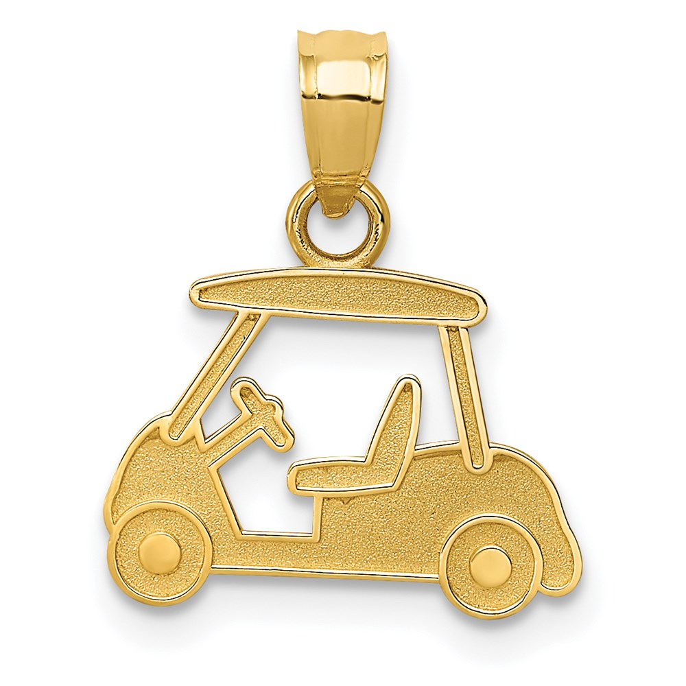 Solid;Polished;Satin;14k Yellow gold
