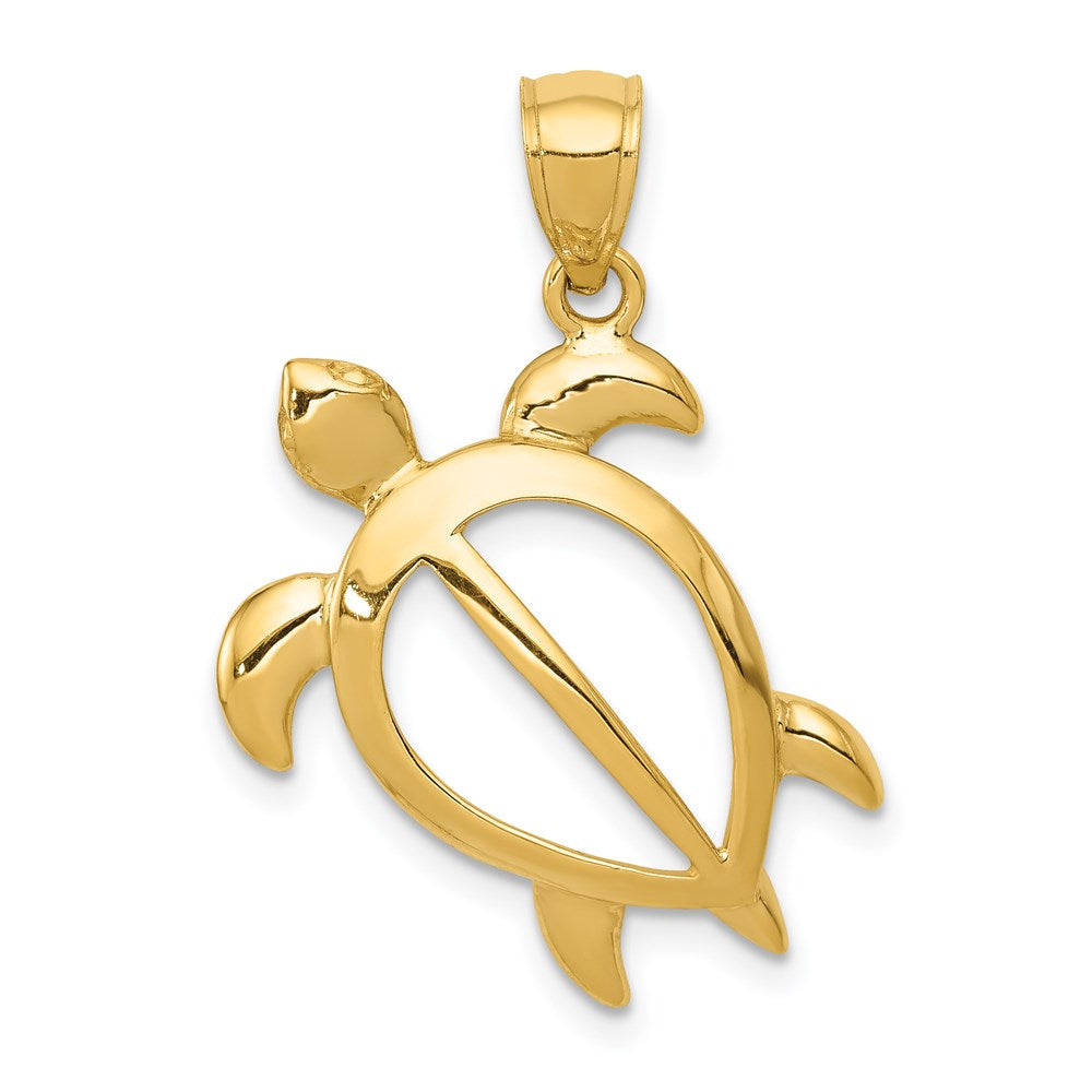 Polished;14k Yellow gold;Open
