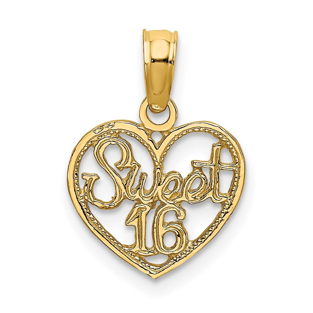 Solid;Polished;14k Yellow gold;Textured;Textured back