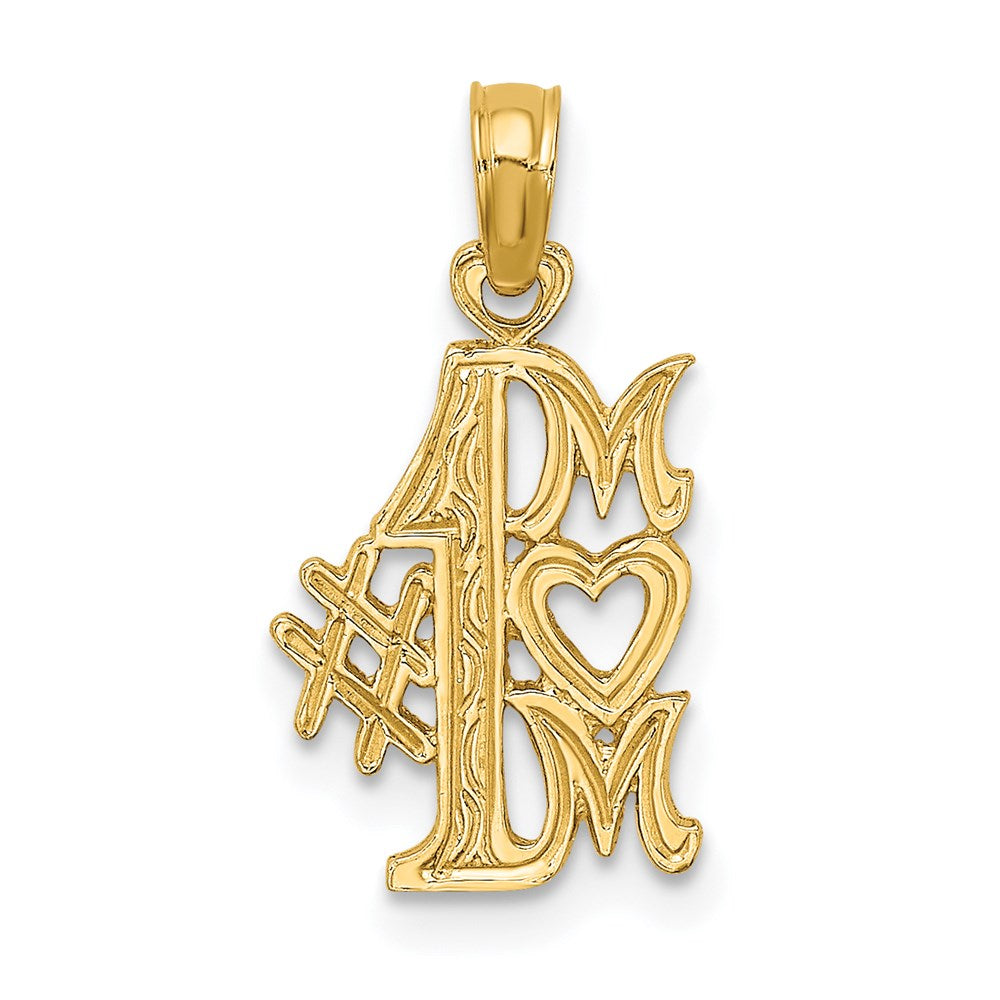 Polished;14k Yellow gold;Textured