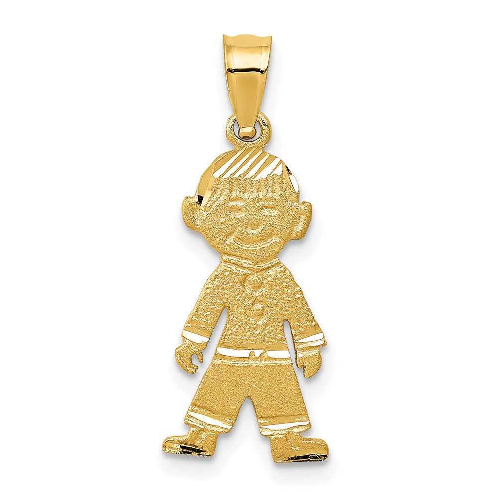 Diamond-cut;Satin;14k Yellow gold;Stamped;Not engraveable