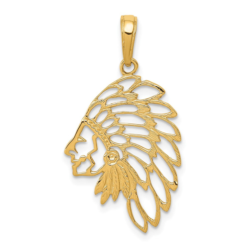 Polished;14k Yellow gold;Cut-out