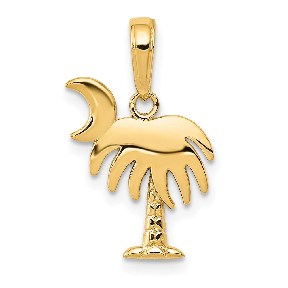 Polished;14k Yellow gold;Textured;Textured back