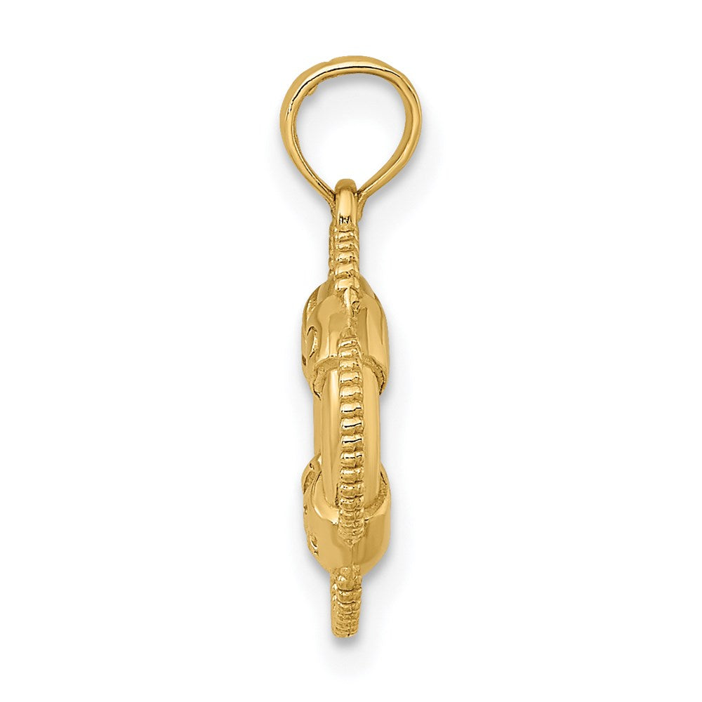 14K 3-D Life Preserver Charm