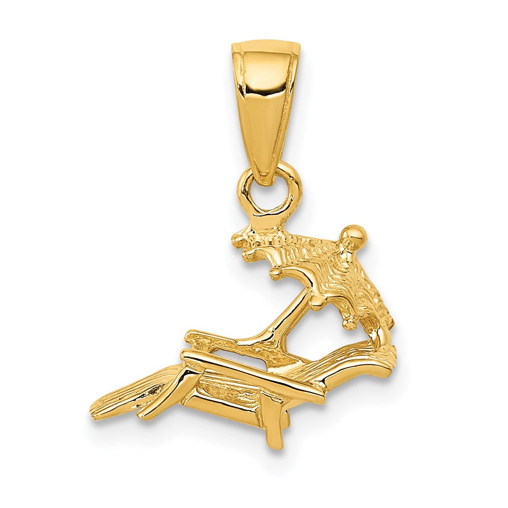 Polished;3-D;14k Yellow gold;Textured
