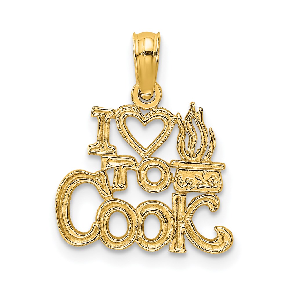 Solid;Polished;14k Yellow gold;Flat back;Textured back
