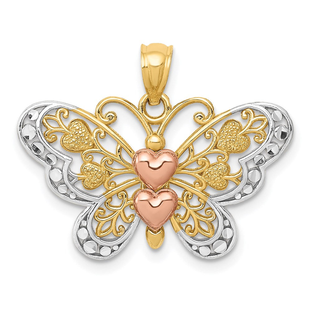 Solid;Diamond-cut;Polished;14k Yellow gold;Open back;14k Rose gold;Rhodium;Textured;Textured back
