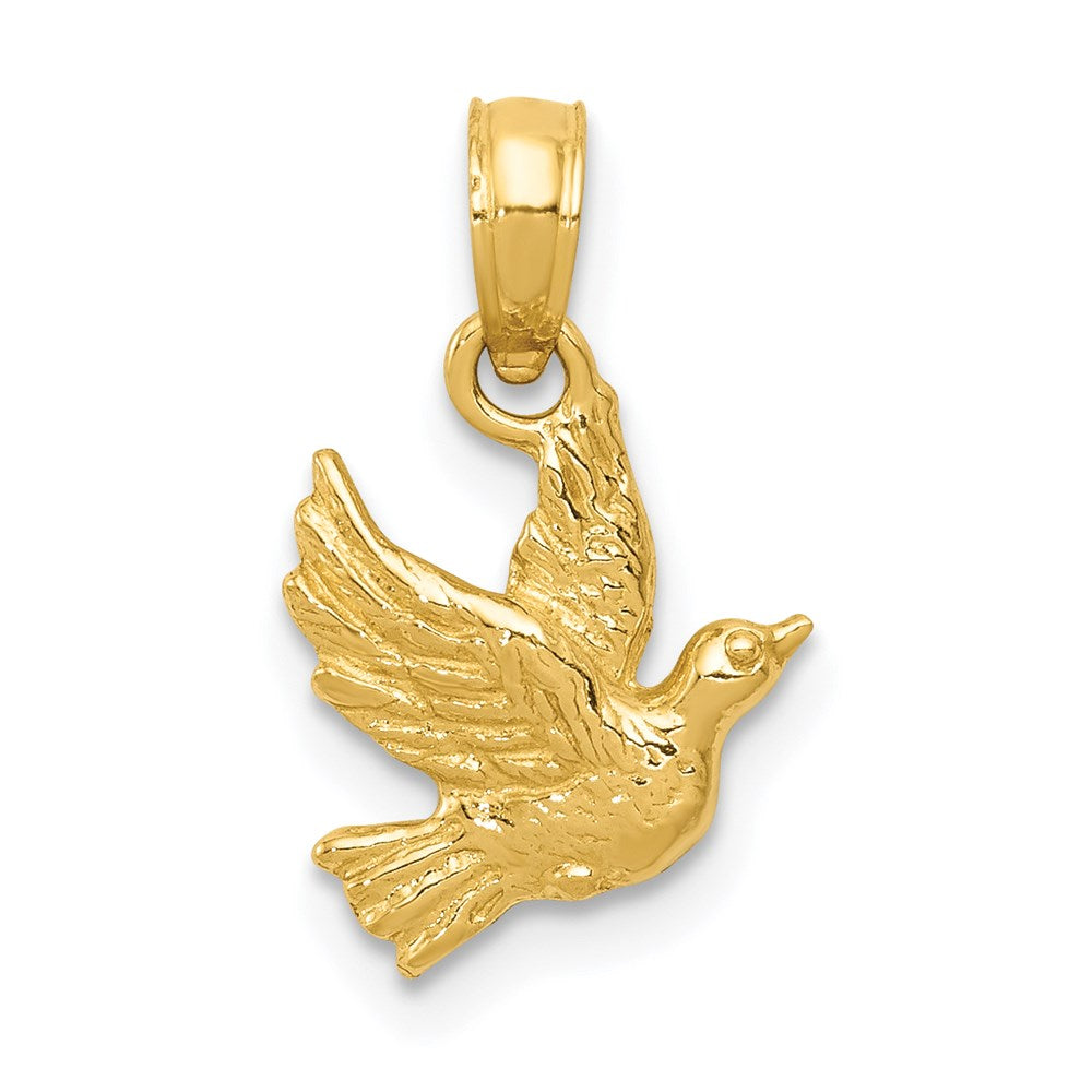 Polished;14k Yellow gold;Textured