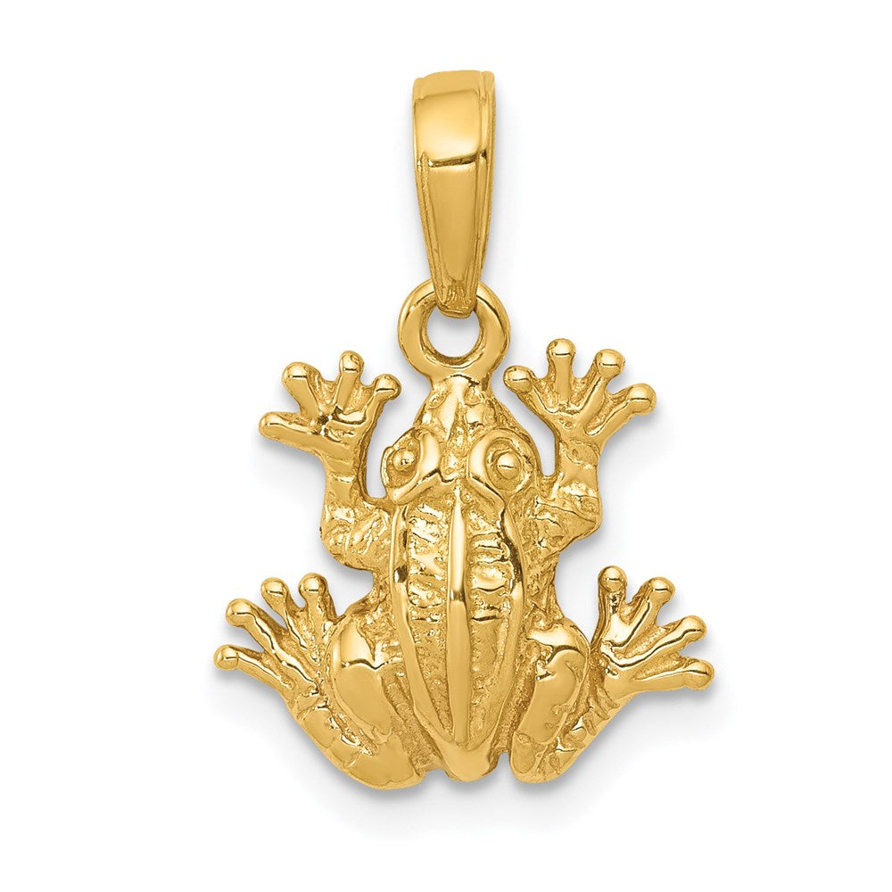 Polished;14k Yellow gold;Textured