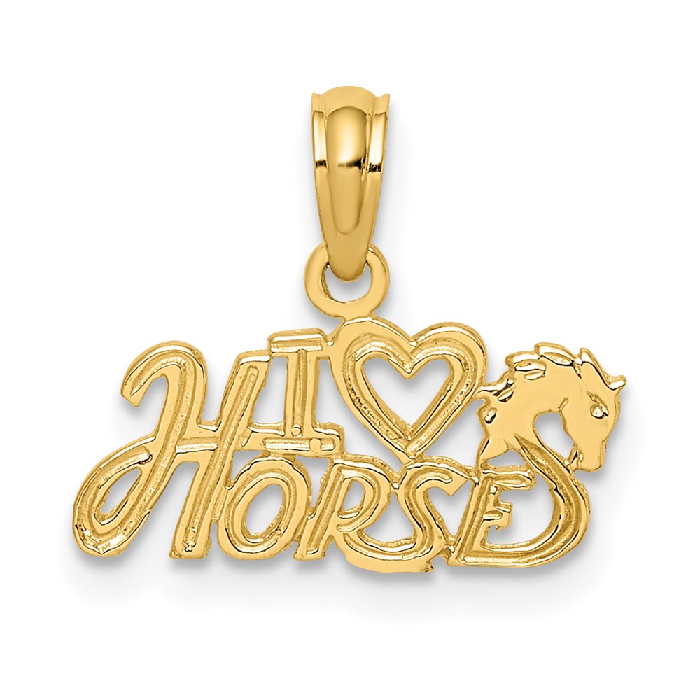 Casted;Polished;14k Yellow gold;Textured back;Flat