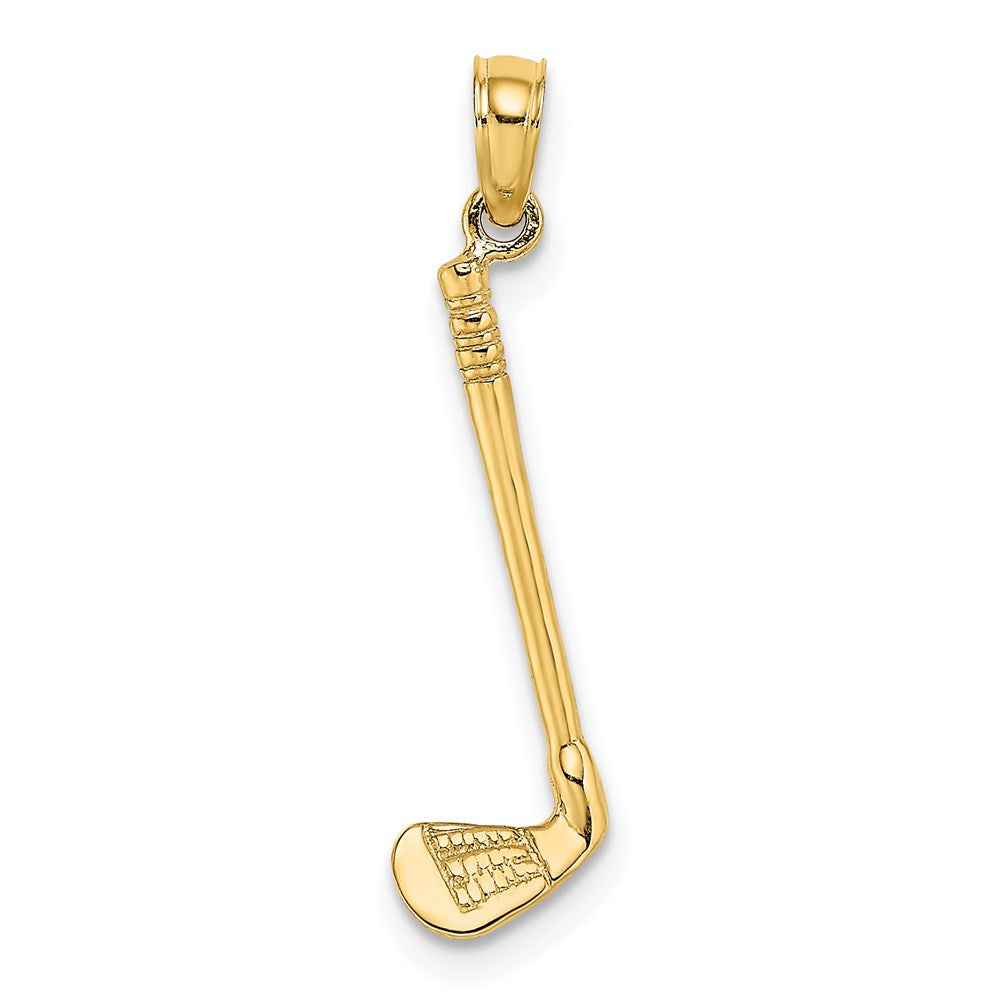 Polished;3-D;14k Yellow gold