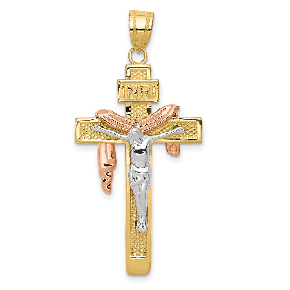 Polished;14K Tri-color;Textured